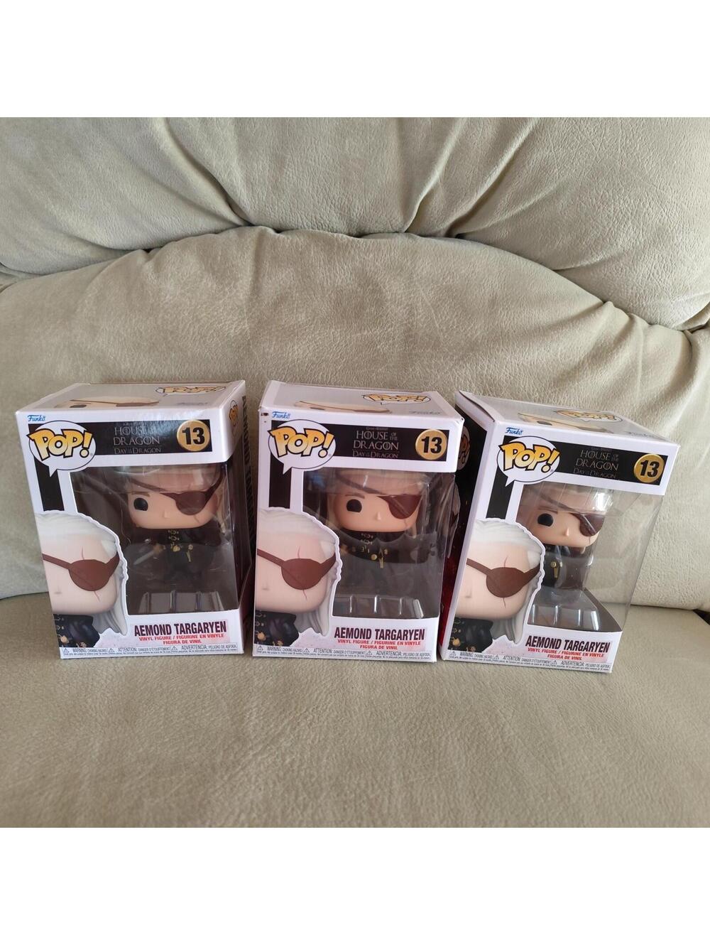 Funko Pop! Vinyl: House of the Dragon - Aemond Targaryen #13 FP72324 Lot of 3